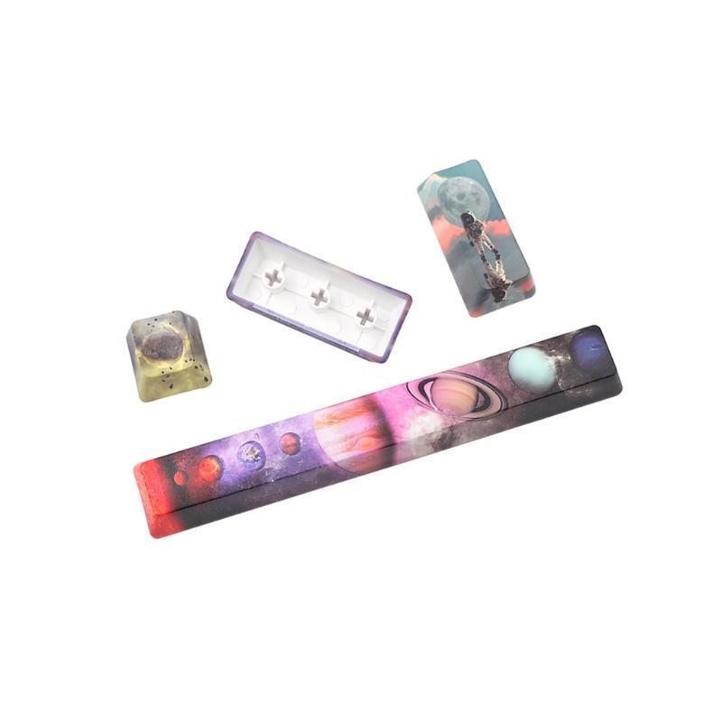 OEM Profile Space Planet Keycap Mechanical Keyboard PBT Key Cap for Kailh MX