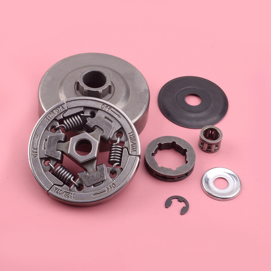 3/8" Clutch Drum Sprocket 7 Kit Fit For MS362 Stihl Chainsaw Needle Bearing