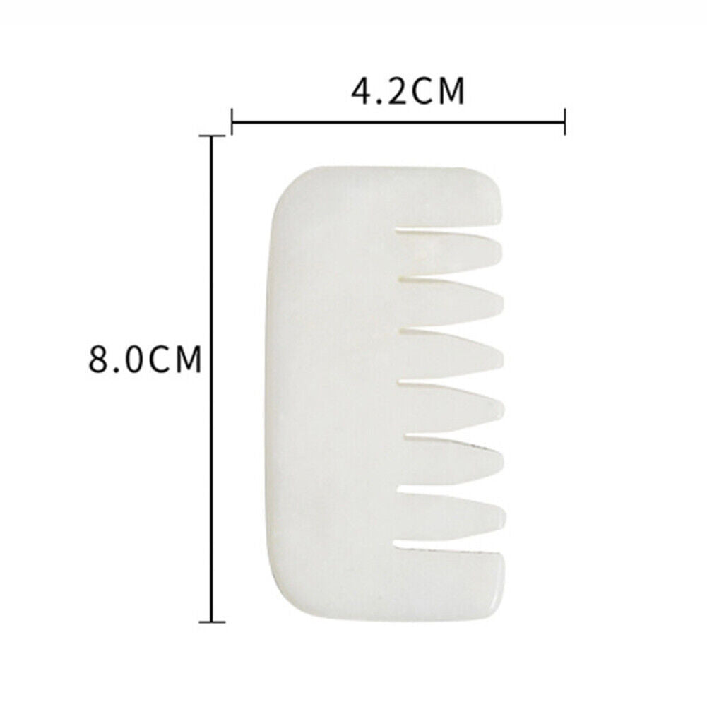 Gua Sha Stone Massage Natural Jade Head Scalp Scraping Massager Comb (03)