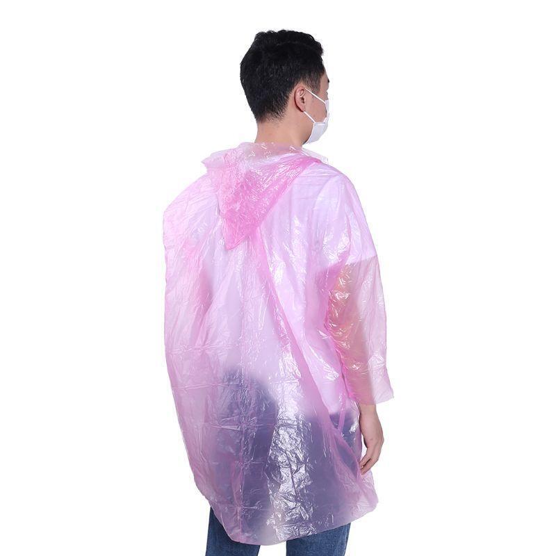 1 x Disposable Emergency Raincoat Travel Hiking Camping Hood Poncho Camping