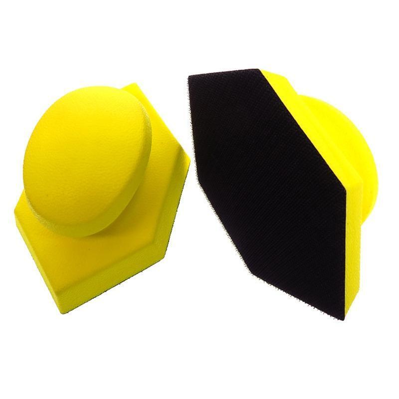 Hand Pad Sanding Blocks Hexagon Polishing Disc Hook and Loop Pad for Grinding