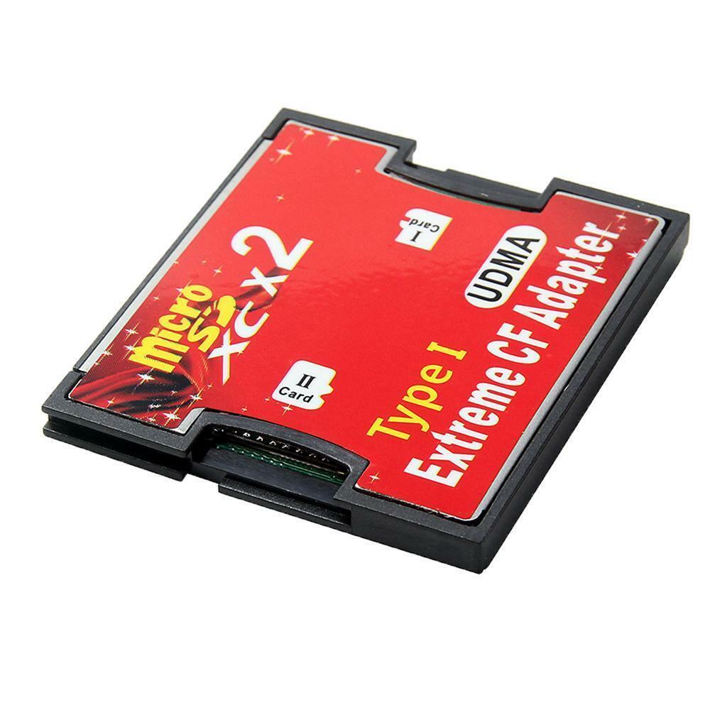 Dual Port SD / TF to CF Card Adapter SDHC SDXC to Compact Flash CF Type I Card