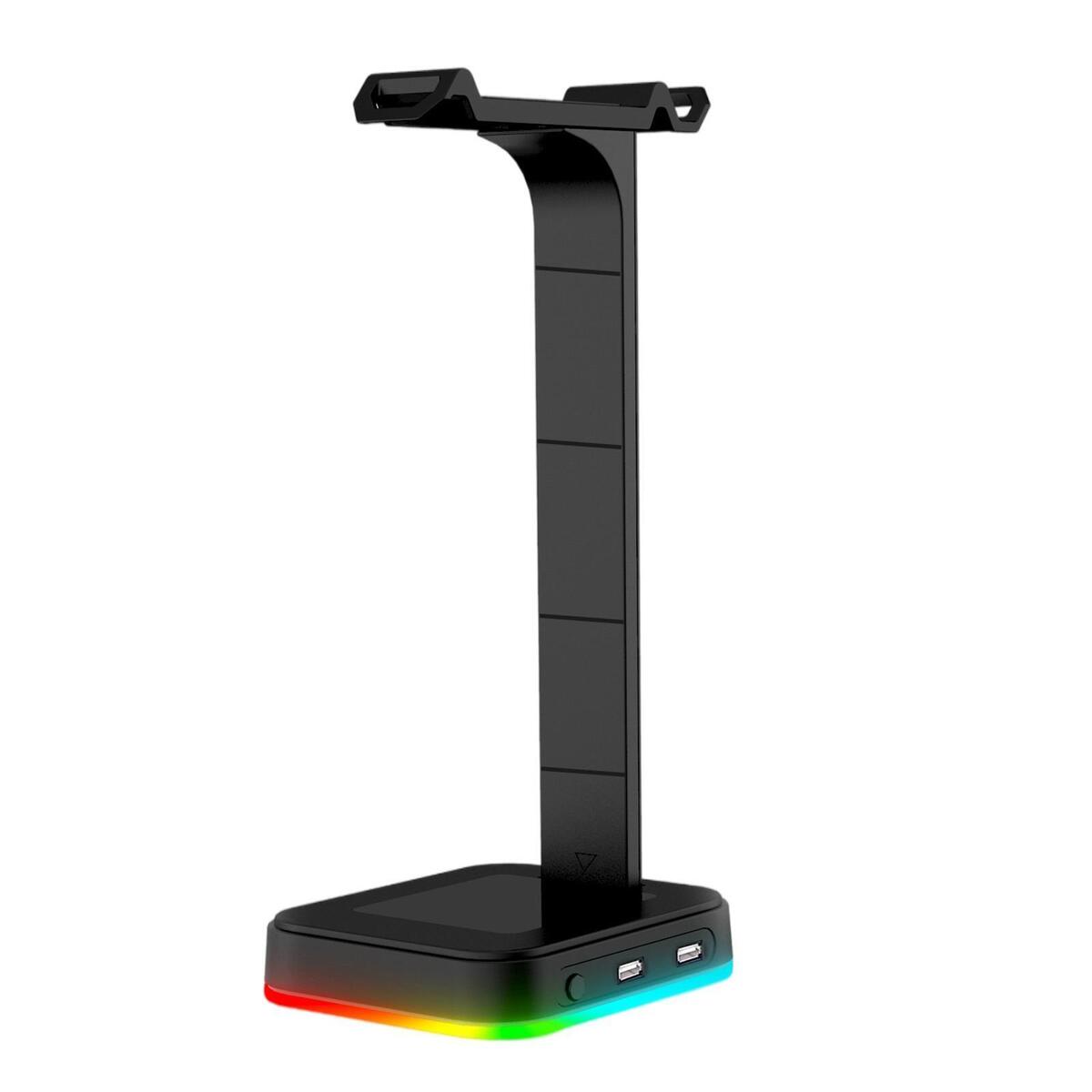 Dovewill Premium RGB Gaming Headphones Stand Dual Headset Hanger Holder Base
