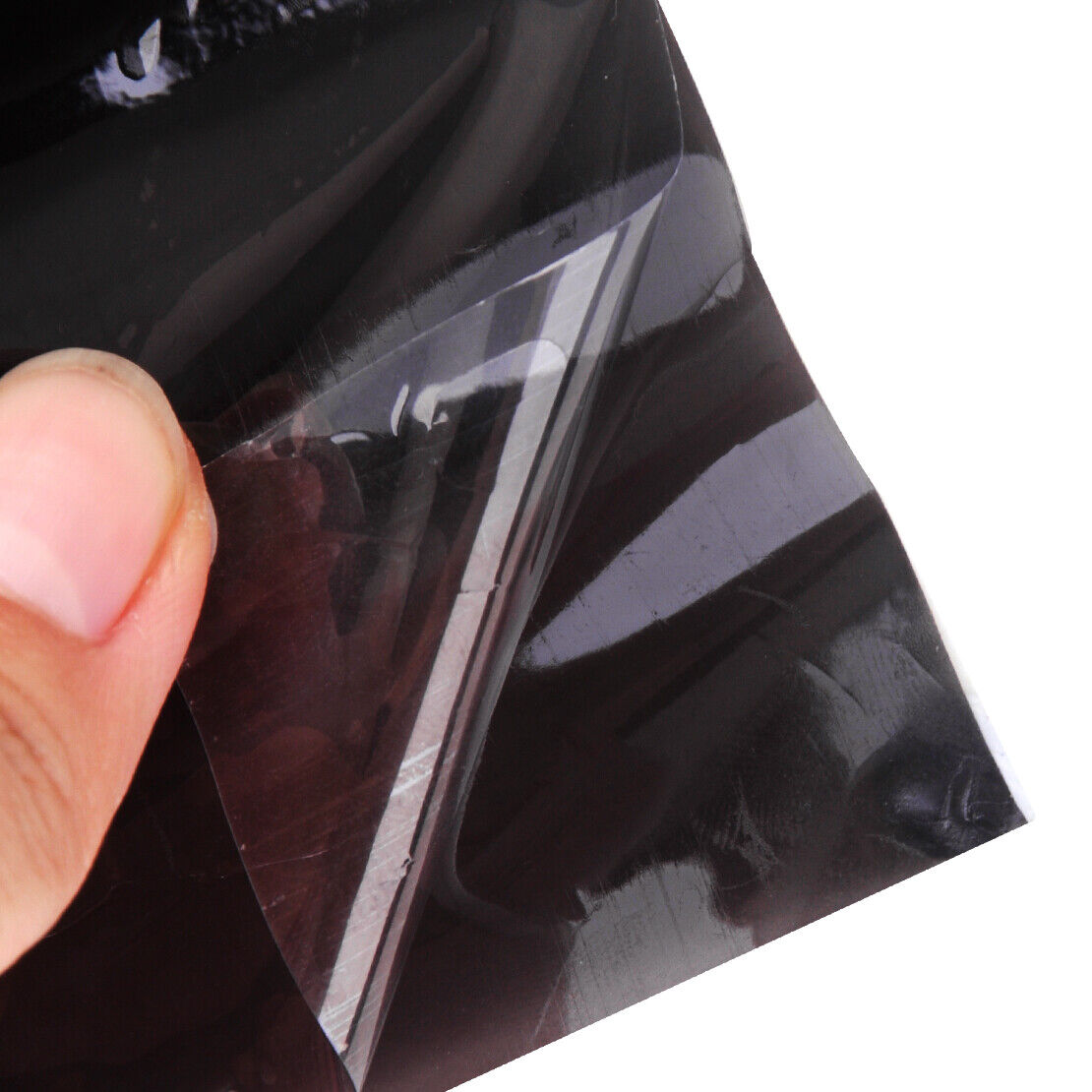 1Mx30CM Matte Black Car Headlight Tail Light Smoke Tint Film Cover Vinyl Wrap Li