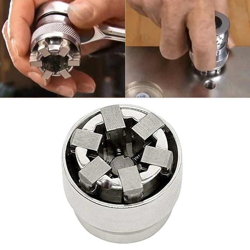 3/8" Magical Universal Screw Wrench Socket Adjust 10-19mm Multifunction Sleeve