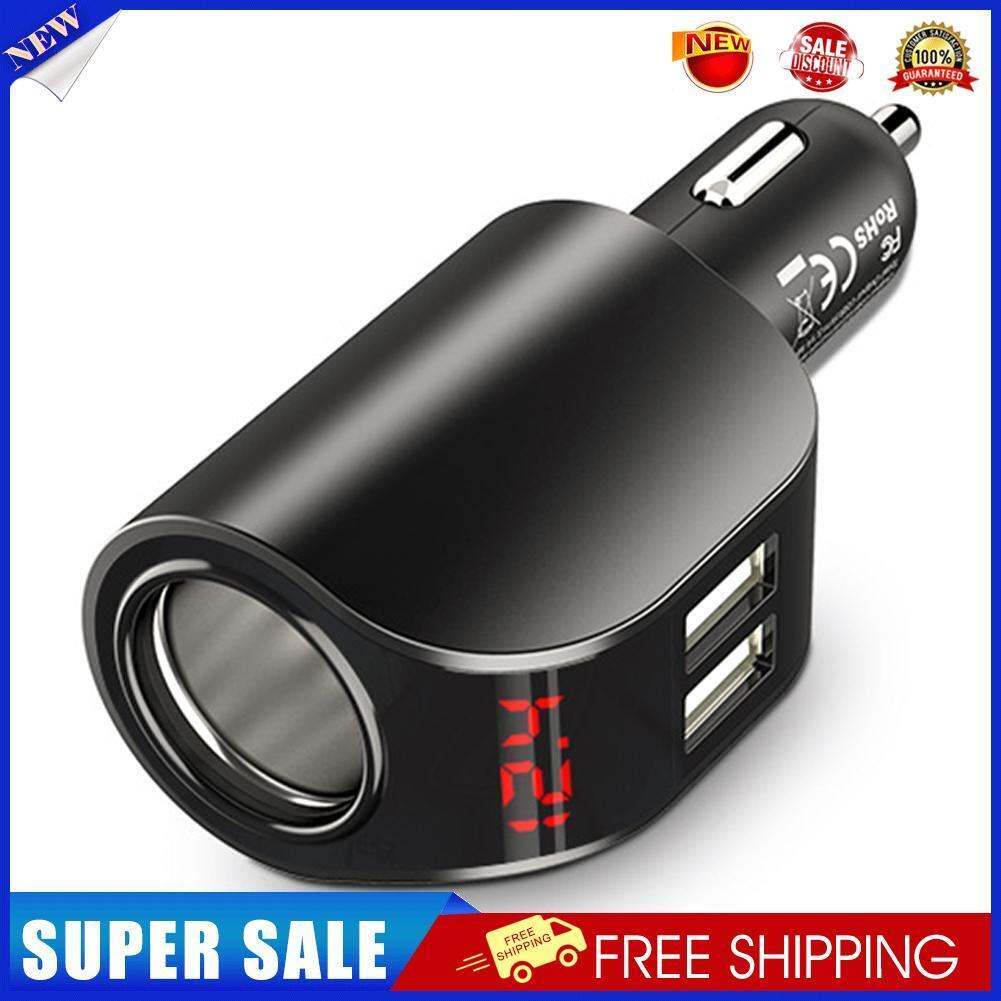 FLOVEME Dual USB Car Charger Digital Display 5V 3.1A Fast Charging Adapter