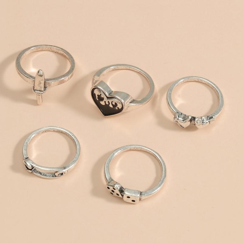 Anniversary Promise Wedding Ring Endless Love Finger Band Jewelry for Women Men