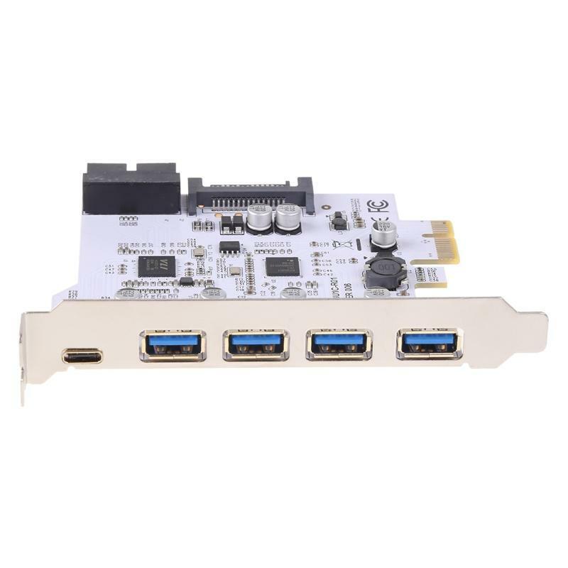 USB3.0 PCI-E Type C Expansion Card Adapter Universal Computer Laptop Add On Card