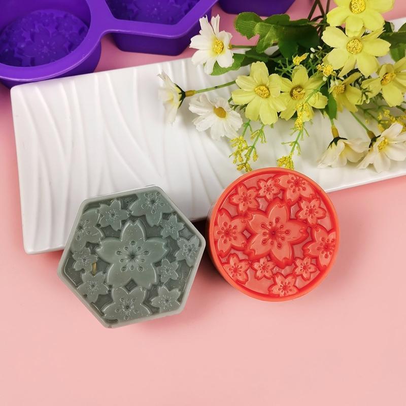 Silicone Soap Molds Exquisite Flower Shape Best Gift Ideas for Handemade Lover