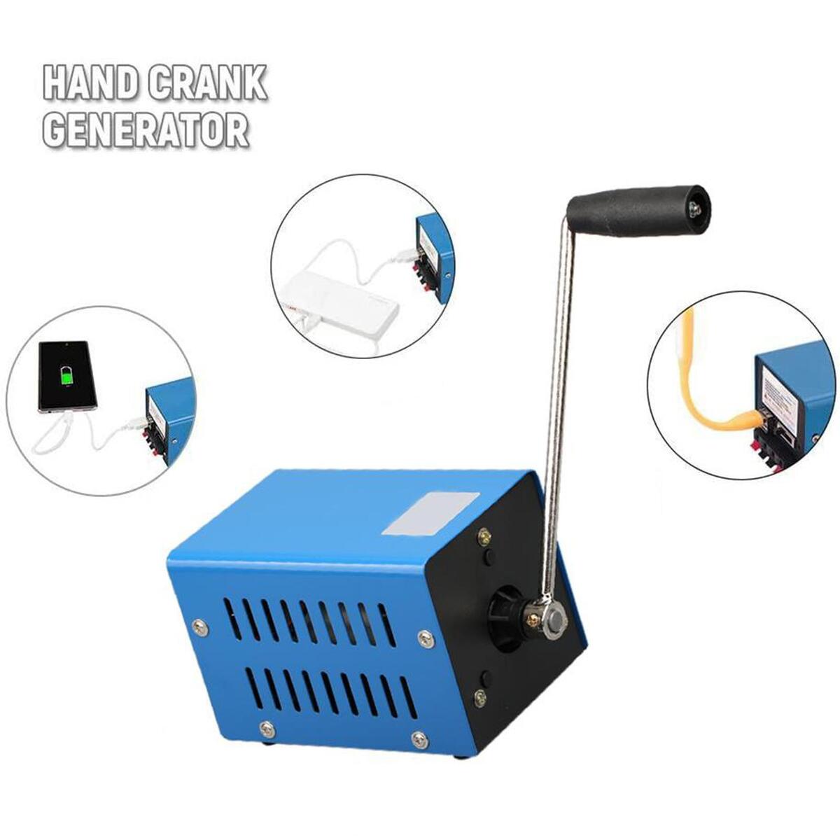 Portable Hand Crank Generator Portable  USB Emergency  Charger Outdoor Household