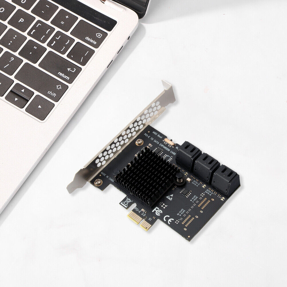 PCI Express 1X to SATA3.0 6 Port Riser PCI-E X1/X4/X8/X16 PCI-E Extenders
