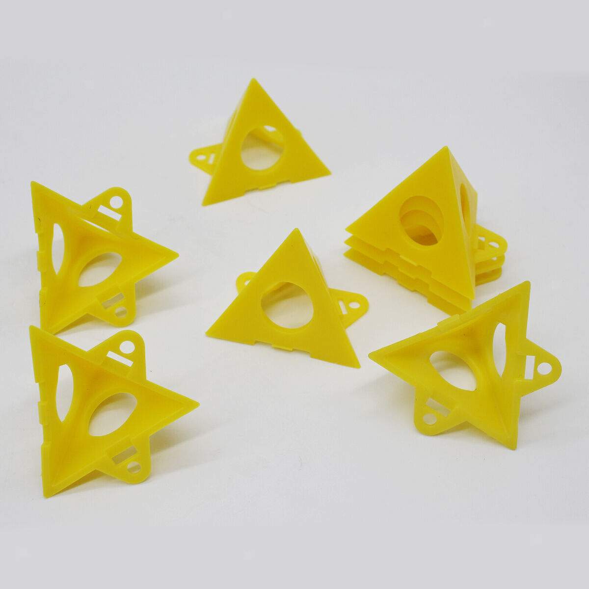 10 Pieces Stackable  Risers Pouring Crafts Canvas Stands Feet Yellow
