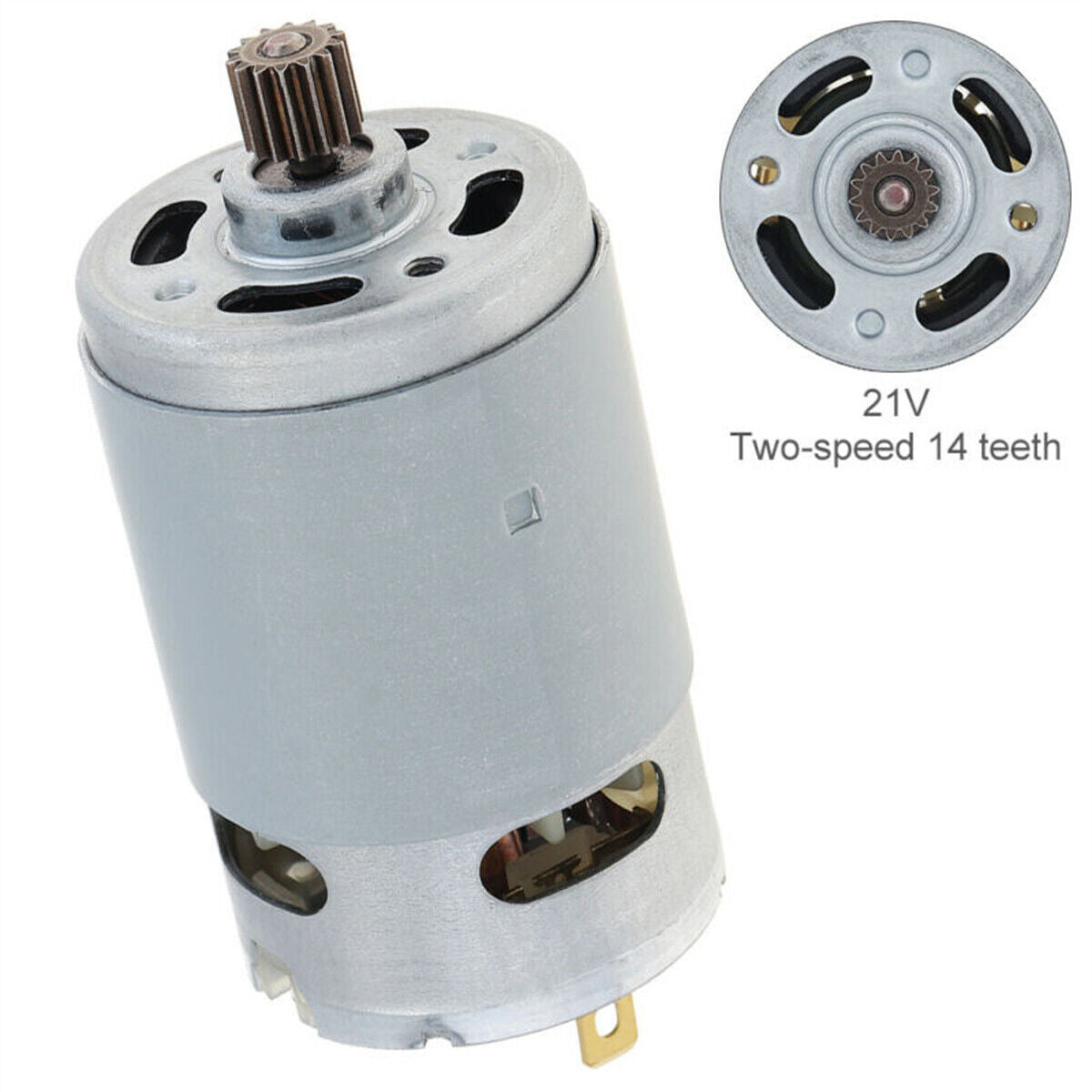 RS550 DC Motor 21V 29800RPM Electric Saw Motor with 14 Teeth 8.2mm Gear