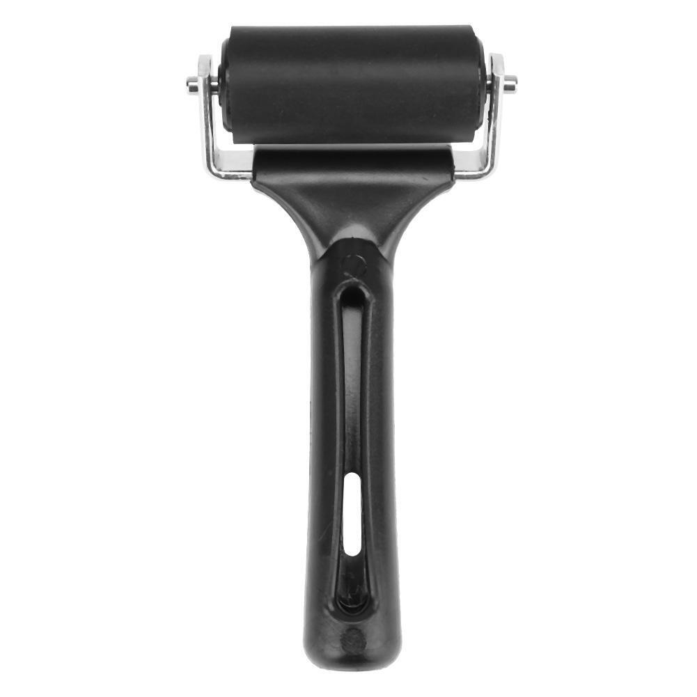 Black Rubber Roller Brush Rubber Roller DIY Painting Craft Tools(6cm)