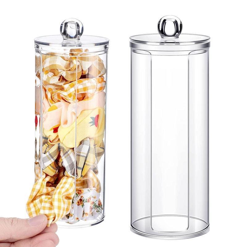 Acrylic Scrunchie Holder Organizer  Clear Scrunchie Box Dustproof Hairband Box