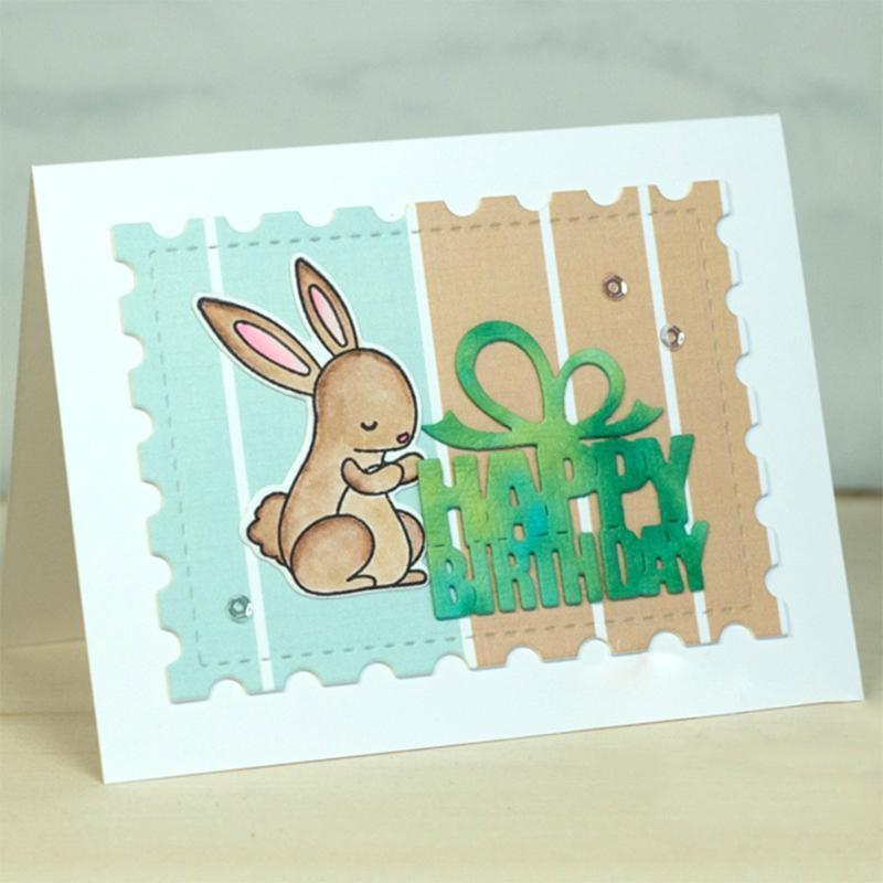 Happy Birthday Letters Metal Cutting Dies Birthday Party Cards Making Tools