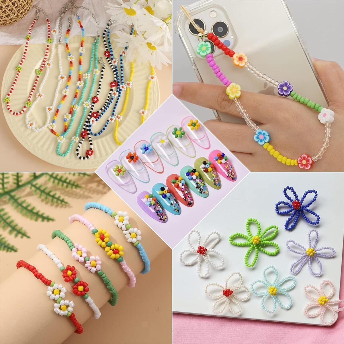 8061Pcs Beads for Jewelry Making Supplies Kit for DIY Art and Craft Bracelets