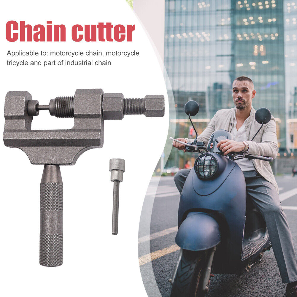 Motorcycle Chain Breaker Link Removal Splitter Chain Cutter Riveting Tool