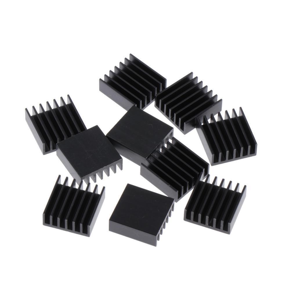 Aluminum CPU Chipset Radiator Heatsink Cooler Pad Replacement 14x14x6mm