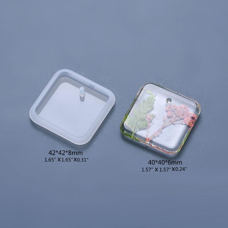 Silicone Mould DIY Crafts UV Epoxy Mold Handmade Jewelry Pendant Key Chain Mold