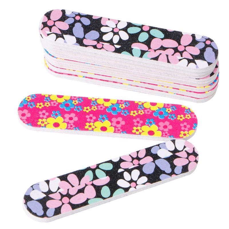 1PC Double Side Round Shape Nail Files Sanding Manicure Tools Nail Art Tips New