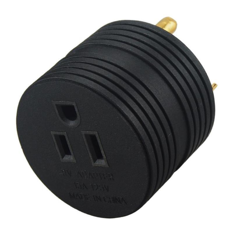 Durable TT-30P Male To NEMA 5-15R Female Adapter Connector 30A 125V For RV