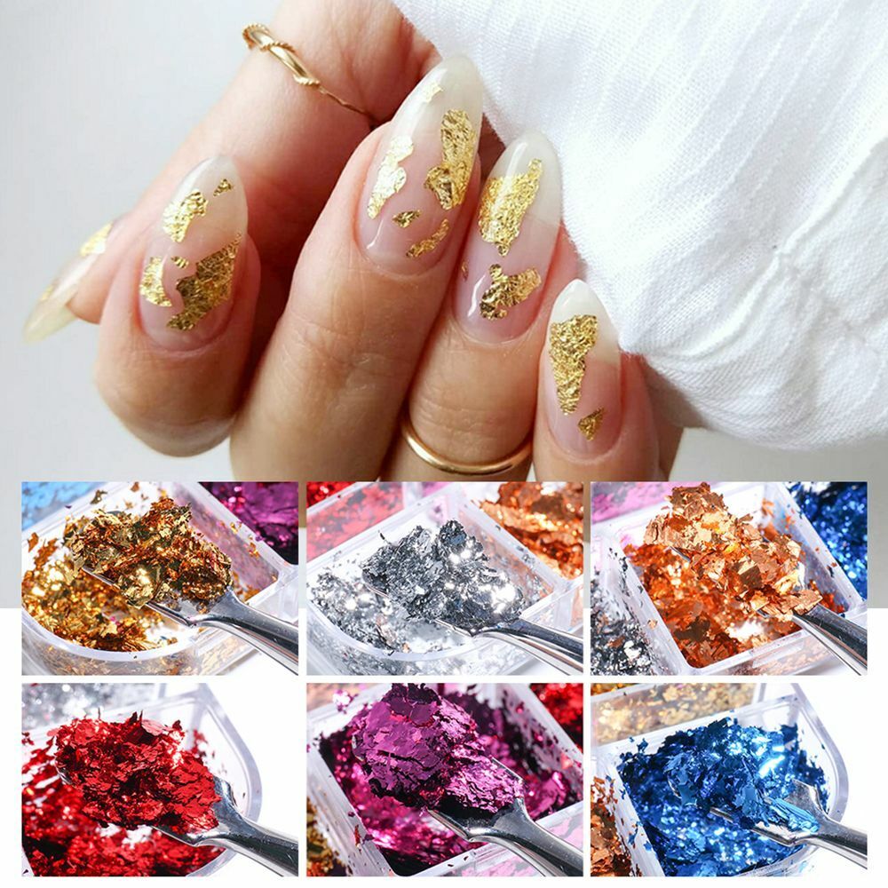 Gel Polish Irregular Sparkly Nail Foils Luxury Nail Sequins Nail Glitter Flakes