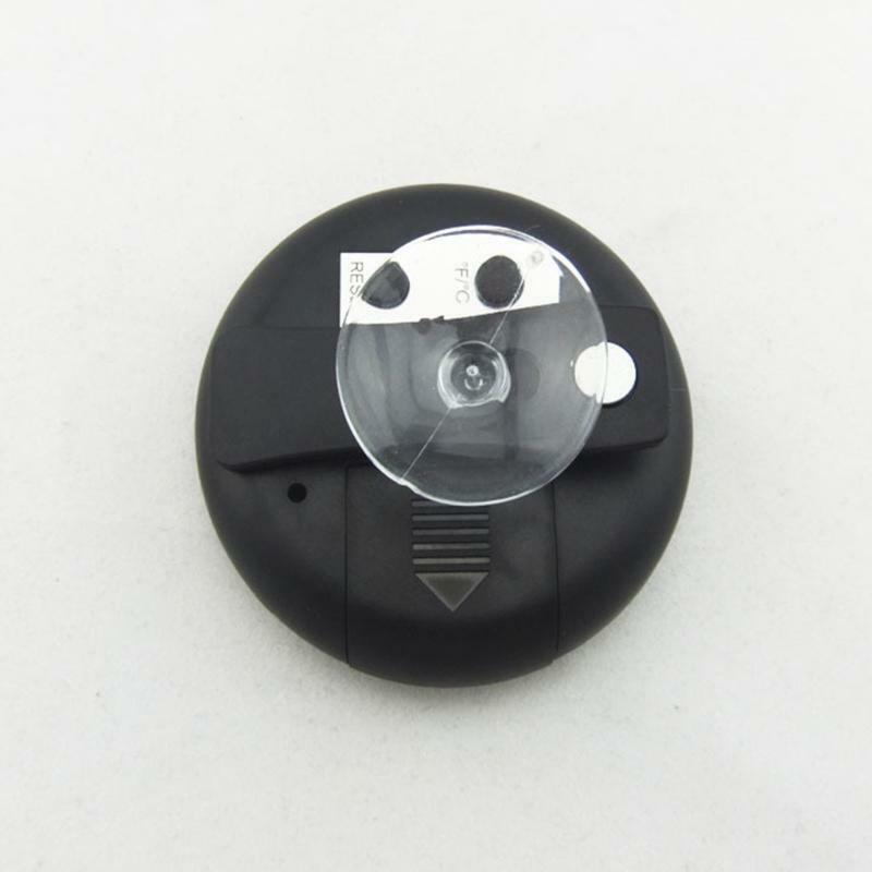 Max Min Record Round Thermometer with Sensor for Aquarium Fish Tank Reptile Box