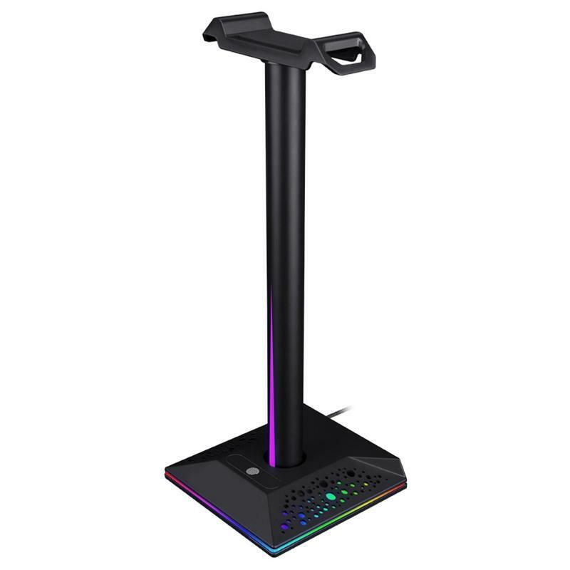 Portable RGB Headphone Stand Headset Holder Suitable for Gamer Desktop Table