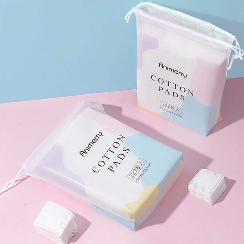 Basics Cotton Squares Waffle Textured Lint-Free Pure Cotton Beauty Applicator