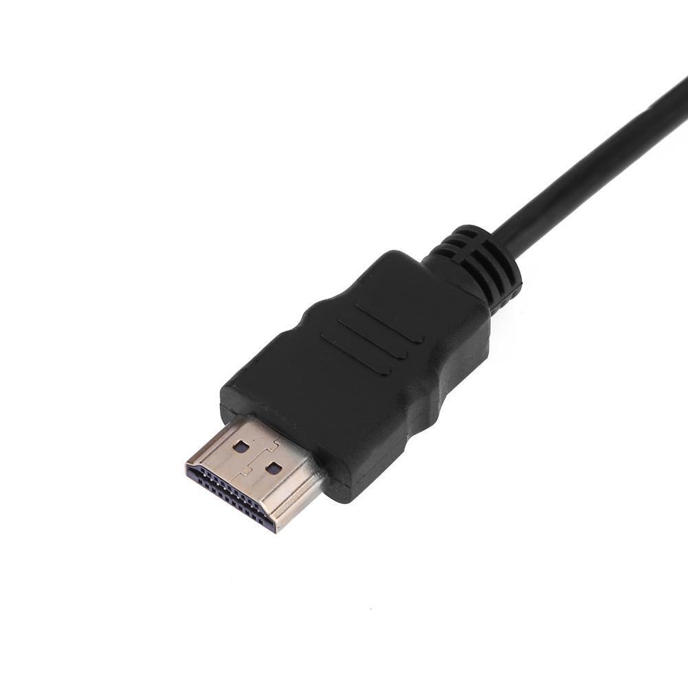 HDMI-compatible Male to VGA Male Transfer Wire HDTV Converter Adapter Aux C
