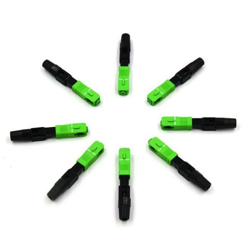 100 Pieces of SC/ APC Optical Fiber Quick Connector Quick Connector for FTTH