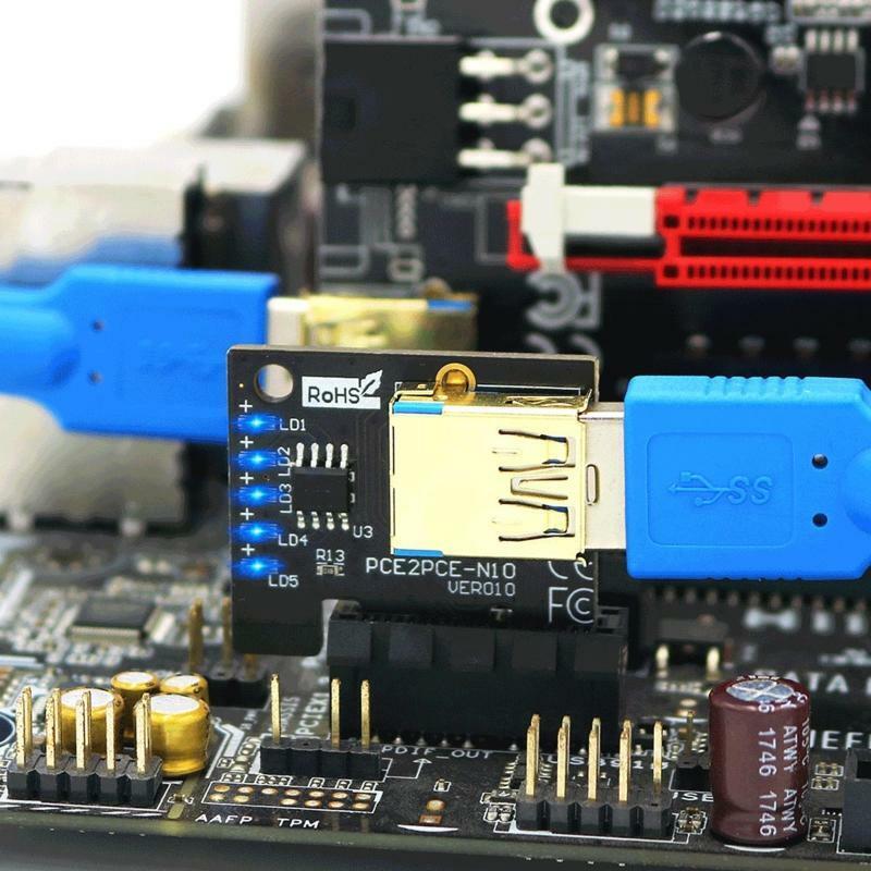PCI-E Riser Card VER009 PLUS for Bitcoin Miner Newest USB 3.0 PCI-E Riser Cable