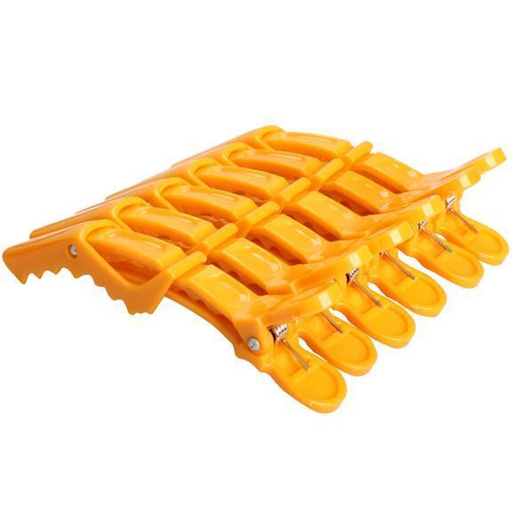 6Pcs Matte Sectioning Clips Clamps Hairdressing Salon Hair Grip Crocodile
