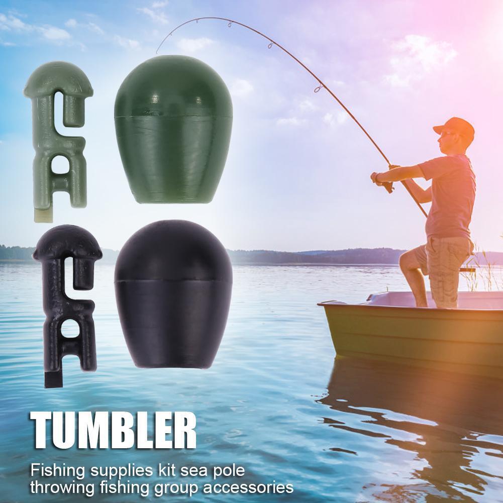 10x Carp Fishing Quick Change Bead Method Feeder Line Holder (S Dark Green)