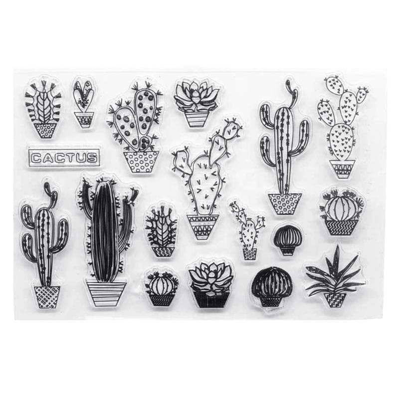 Cactus Silicone Clear Seal Stamp DIY Scrapbooking Embossing Photo Album