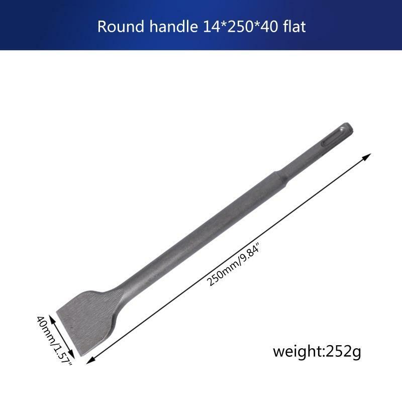 3 Pcs/Set SDS Plus Round Handle Pointed Chisel Set Electric Hammer Drill Tool