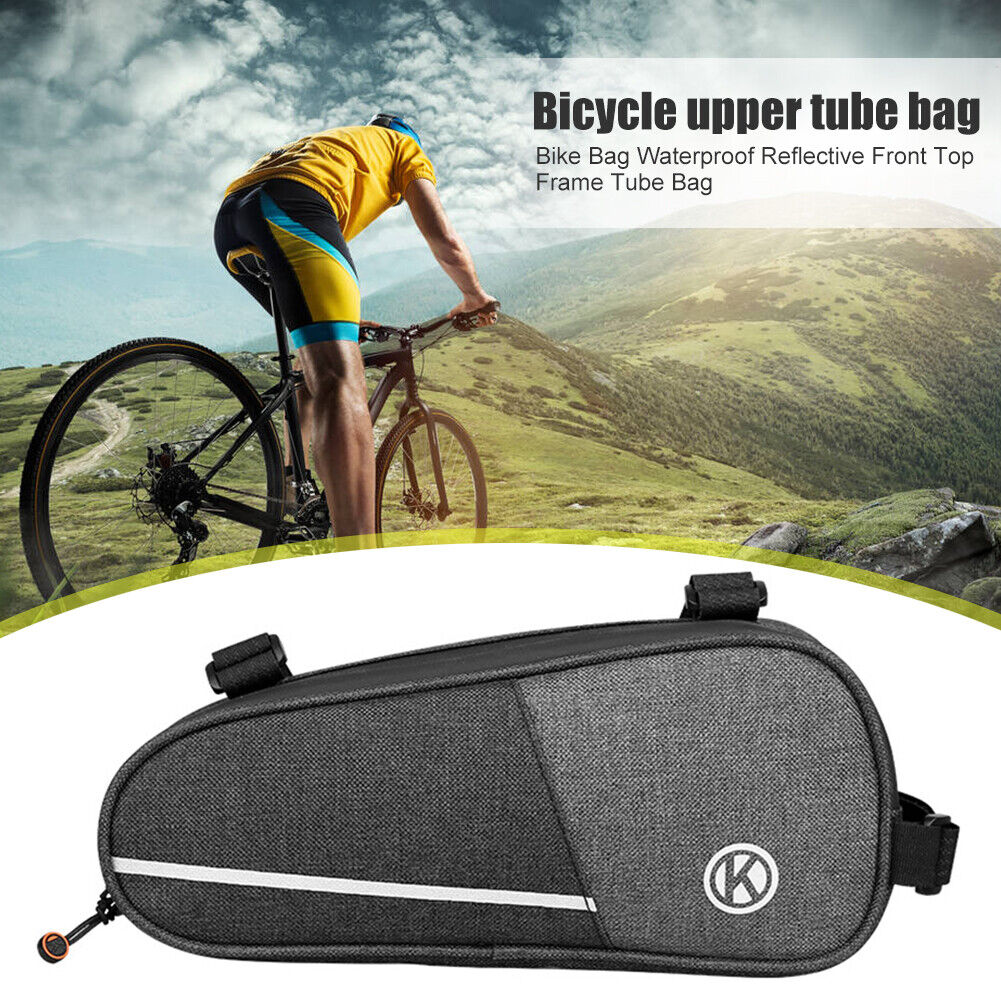 Bicycle Front Tube Bags Big Capacity MTB Bike Frame Pouch Cycling Pannier