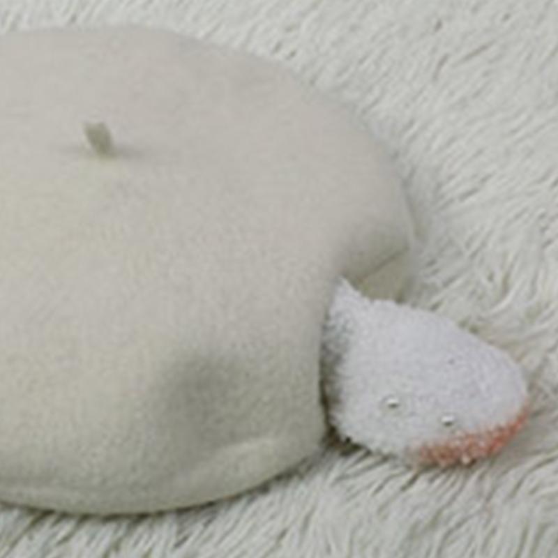 Lovely Lolita Sheep Ears Beret Wild Octagonal Hat Painter Hat Show Face Small