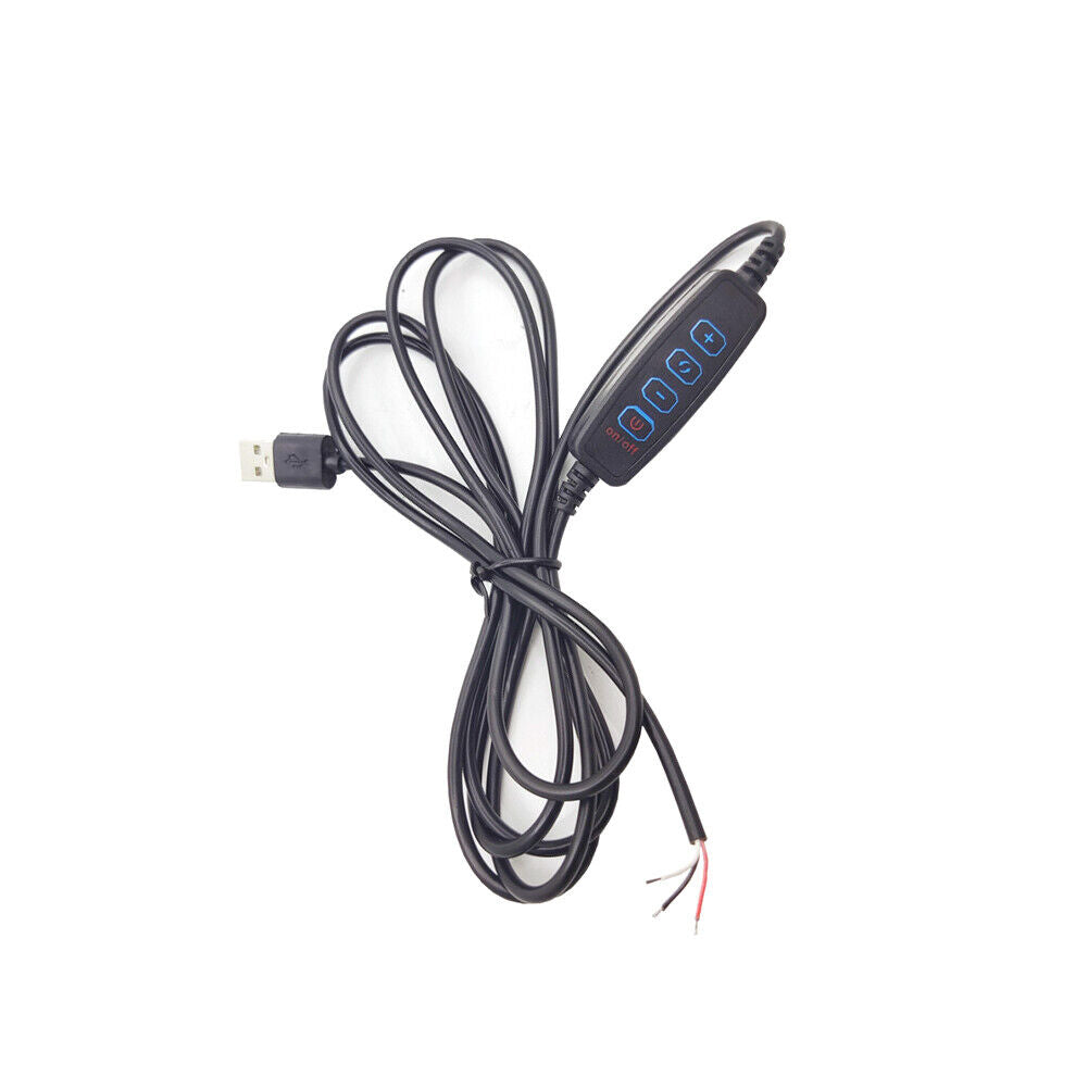USB Power Supply LED Light Dimmer Live Nightlight Bulb Strip Cable Adapter