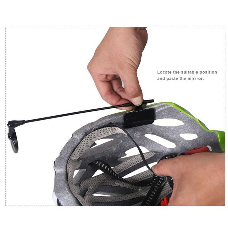 Riding Helmet Rear View Mirror Bicycle Scratch Resistant Glass Lens Accessories