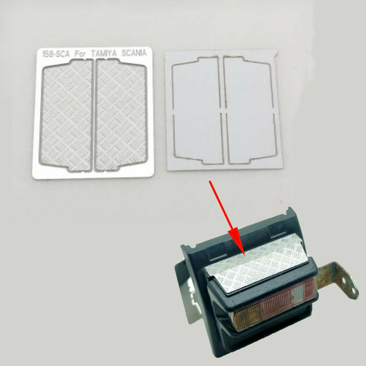 1/14 RC Taillight Plate Anti-skid for Tamiya Scania Man 620 56323 56327 RC Car