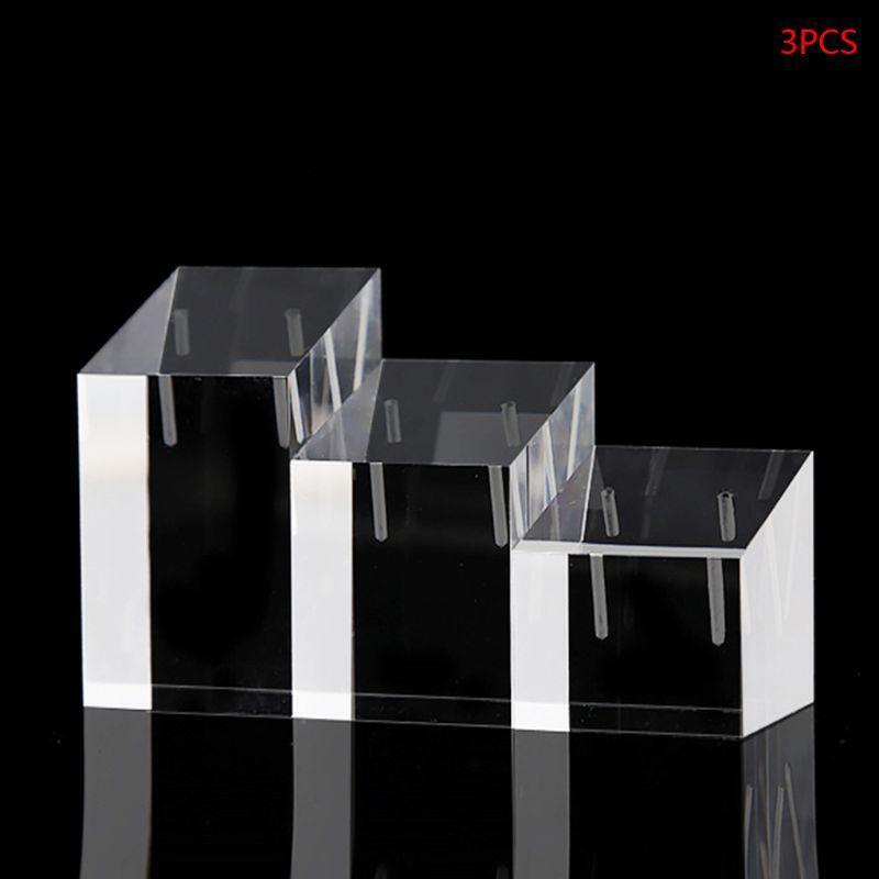 Clear Acrylic Square Jewelry Stand Earring Display Holder Photography Show Rack