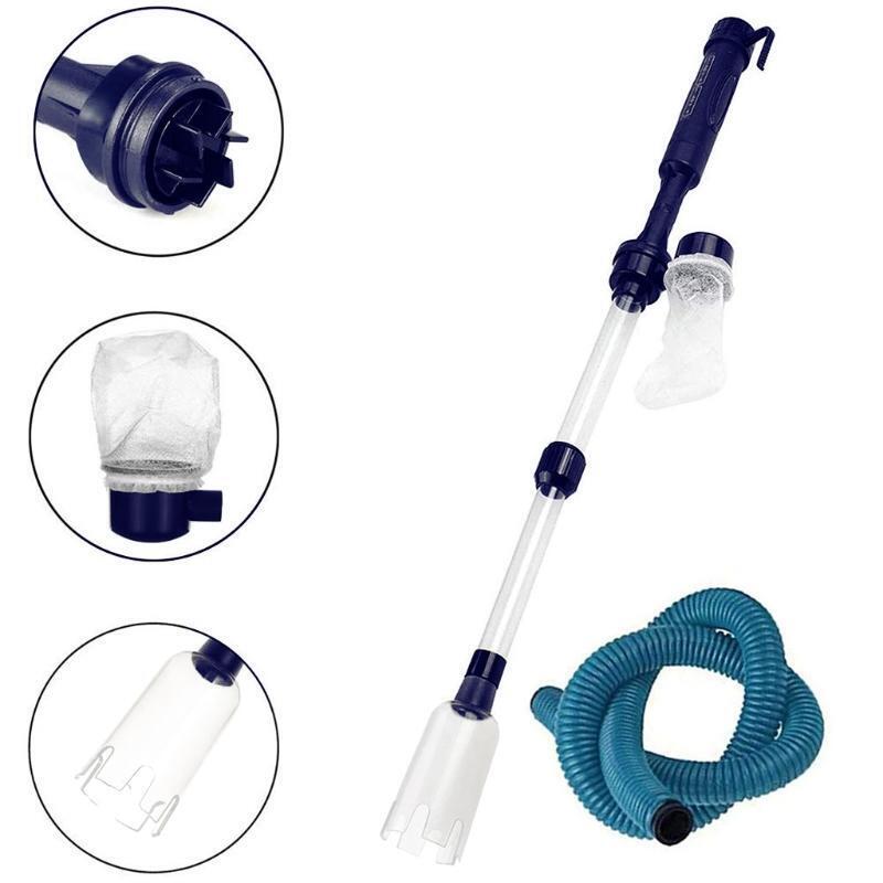 Electric Fish Tank Vacuum Cleaner Syphon Operated Gravel Water Filter Cleaner Sa