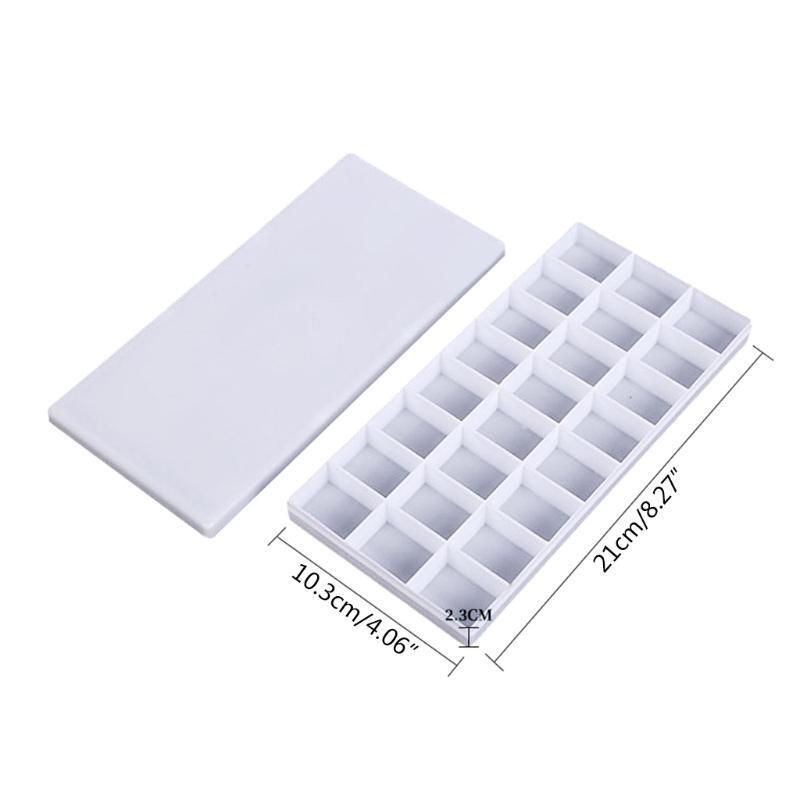 Watercolor Palette Travel Paint Tray with Hard Lid 24 Grid for Children Student