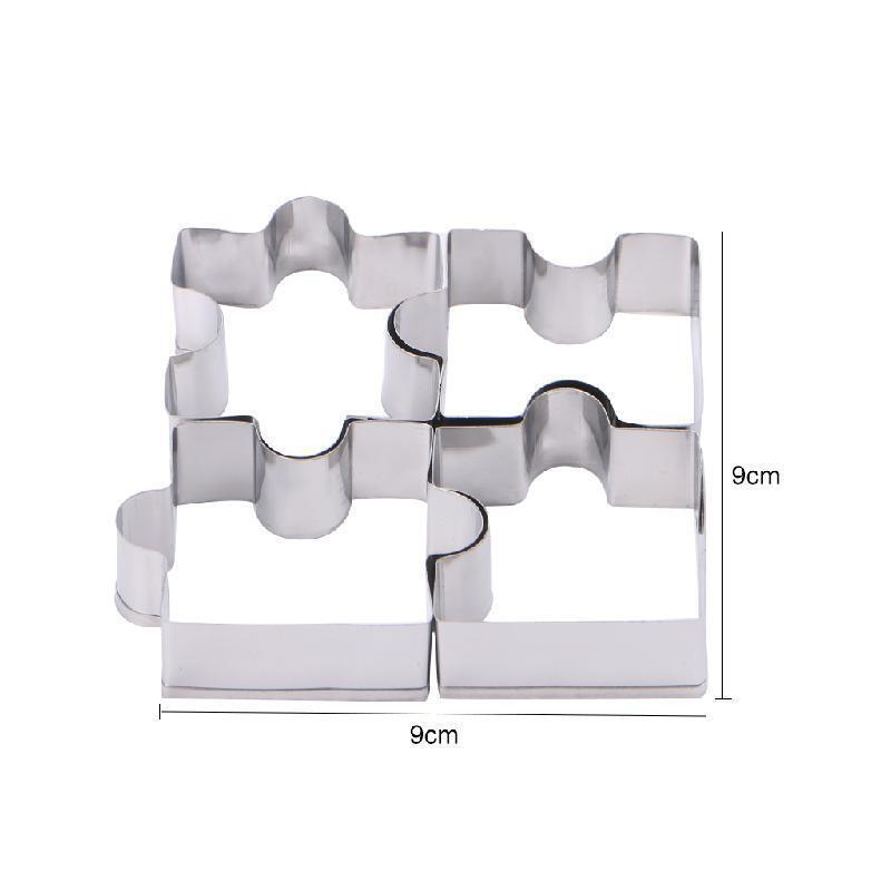 4Pcs Stainless Steel Cutter Mold Biscuit Cookies Pastry Cake Fondant Mould Tool