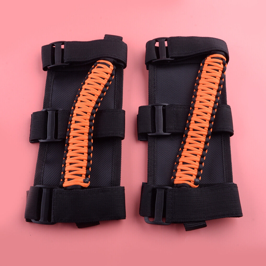 2pcs Roll Bar Grab Handle Grip Fit For Jeep Wrangler YJ TJ JK JL 1987-2020
