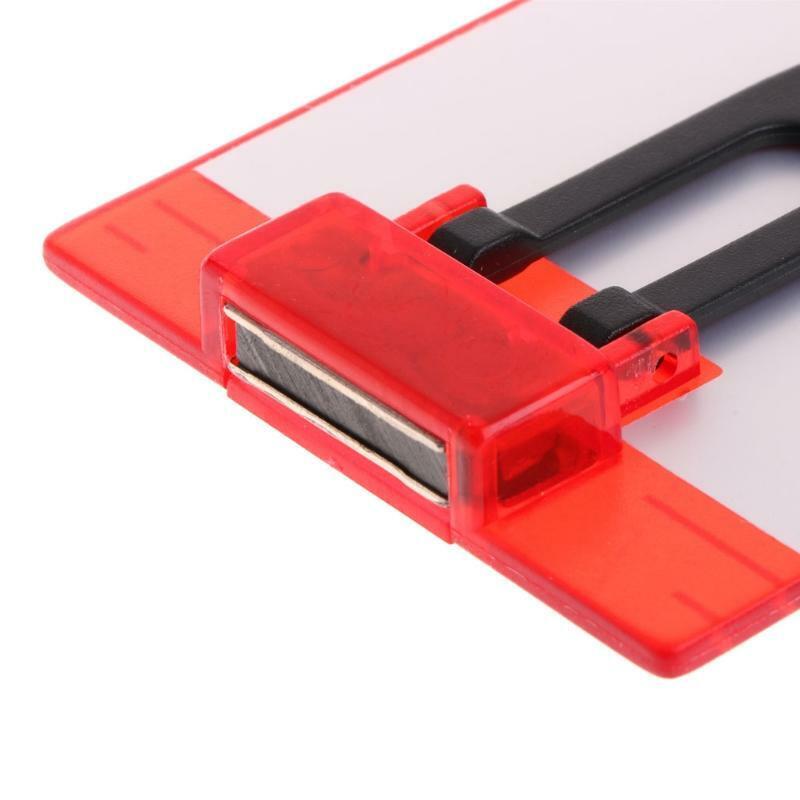 Square Target Card Magnetic Target Card Plate Level Tool for La-ser Level Red