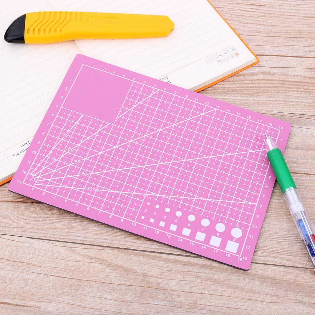 PVC Cutting Board DIY Patchwork Mat Pad Self-healing Leather Cutting Mat(A5