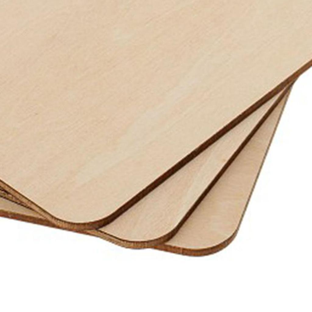 100 * Unfinished Cutouts Blank Wooden Pieces  for Painting Card